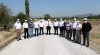 Saruhanlılı muhtarlar asfalt çalışmalarından memnun