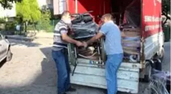 Gurbetçilerden engelli vatandaşlara araç-gereç desteği