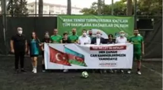 Darıca'da sosyal mesafeli ayak tenisi turnuvası başladı