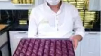 Mor baklavaya yoğun ilgi