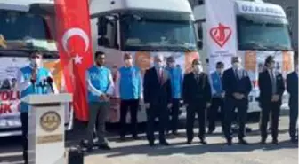 Kayseri İl Müftülüğü'nden Suriye'ye 5 yardım tırı daha