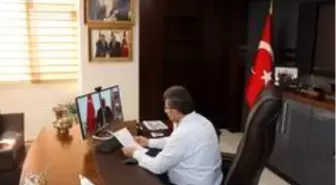 Başkan Arslan, video konferans yolu ile toplantıya katıldı