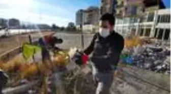 Başkan Sayan pandemide çöp toplayarak farkındalık oluşturdu