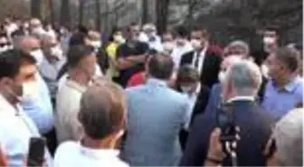 CHP heyeti yangında zarar gören alanları inceledi