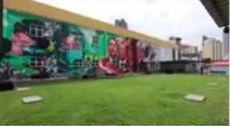 Malezyalı sanatçılar, Kovid-19 ile mücadele edenler için duvar resmi çizdi - KUALA