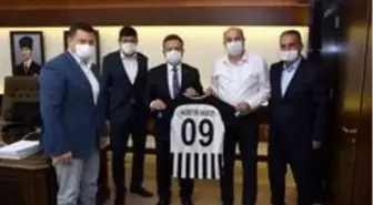 Nazilli Belediyespor ve Başkan Özcan'dan Vali Aksoy'a ziyaret