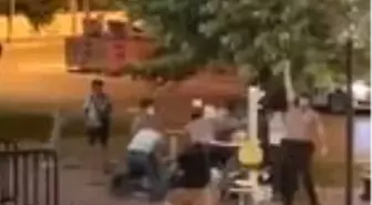 Parktaki kavga, bekçinin havaya ateş açmasıyla sonlandı