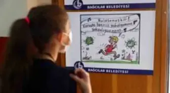 Çocuklar virüs tedbirlerini karikatürle öğreniyor