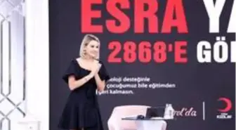 Esra Erol, Türk Kızılayı ile birlikte 'Uzaktan eğitime yakın destek' projesini başlattı