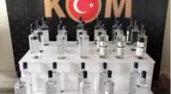 Mersin'de 32 litre sahte etil alkol ele geçirildi
