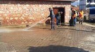 Tarihi çamaşırlık binası temizlendi