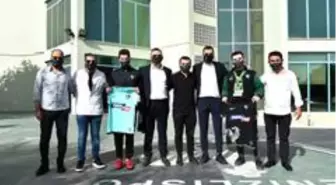 Şanslı 3 taraftar Denizlispor'un antrenmanını izledi