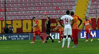 Kayserispor'da ilk kırmızı kart