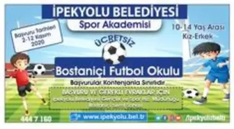 İpekyolu Belediyesi Bostaniçi Futbol Okulu açılıyor