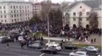 Minsk sokakları yeniden karıştıBelarus'ta polisten göstericilere sert müdahale