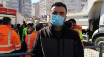 Saglık memuru nöbete gitmek için hazırlanırken depreme yakalandı