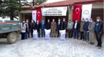 Hisarcık'ta çiftçilere 6 bin 400 kilo Macar Fiğ tohumu dağıtıldı