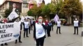 TÜM BEL-SEN üyelerinden toplu sözleşme protestosu