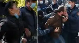Ermenistan'da Paşinyan'ı protesto etmek isteyen parti liderleri ve milletvekilleri gösteriler başlamadan gözaltına alındı