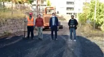 Ahlat'ta sıcak asfalt çalışması