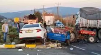 Uşak'ta trafik kazası; 1'i çocuk 4 yaralı