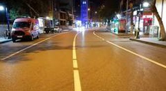 Caddelerde yol çizgi çalışması yapıldı