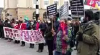 Belçika'da kadına şiddet protesto edildi