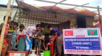 KOMEK kursiyerlerinden Arakan'a su kuyusu