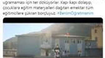 Emine Erdoğan, motosikletini EBA destek aracı yapan öğretmeni paylaştı