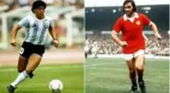 Maradona, bir başka futbol efsanesi George Best ile aynı gün vefat etti