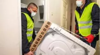 Depremzedelere beyaz eşya desteği sürüyor