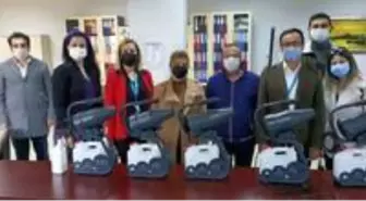 Söke Ak Parti'den, Devlet Hastanesi'ne dezenfektan makinesi