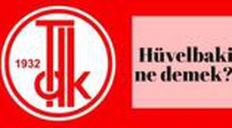 Hüvelbaki ne demek? Hüvelbaki nasıl yazılır, Arapça yazımı nasıldır? Hüvel Baki TDK anlamı