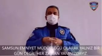 Samsun polisinden engellilere 'her zaman yanınızdayız' mesajı