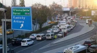 (havadan görüntülerle) İSTANBUL'DA KISITLAMA ÖNCESİNDE TRAFİK YOĞUNLUĞU (3)