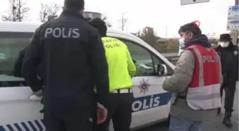 Başakşehir'de polis ile denetiminden kaçan şahıslar arasında kovalamaca