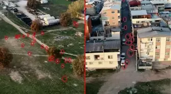 Kısıtlamada futbol maçı yapan 27 kişinin polisten kaçmaya çalıştığı anlar kamerada