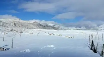 Antalya'nın yükseklerinde kar manzaraları