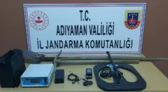 Adıyaman'da kaçak kazıya 4 gözaltı