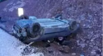Sürücüsünün hakimiyetini kaybettiği otomobil takla attı: 1 ölü, 1 yaralı