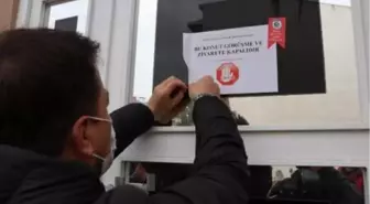Pozitif vakaların bulunduğu hanelere uyarı yazısı asıldı