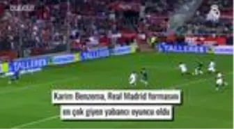 Karim Benzema Real Madrid'in En Fazla Forma Giyen Yabancı Oyuncusu Oldu