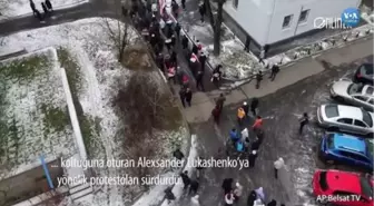 Belarus Protestocular Yine Sokaklarda