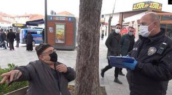 Son dakika haber | Denetimde polise maskesiz yakalandı, 'Kurban olayım, ceza yazmayın' dedi