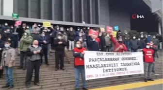 Şişli Belediyesi çalışanları belediyeyi protesto etti