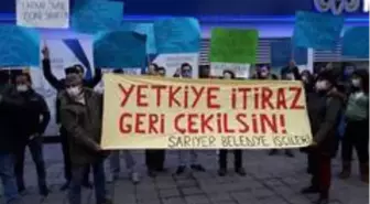 Sarıyer Belediyesi işçilerinden toplu sözleşme protestosu