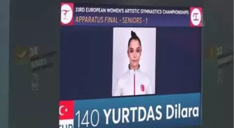 Göksu Üçtaş Şanlı, Avrupa Kadınlar Artistik Cimnastik Şampiyonası'nda gümüş madalya kazandı