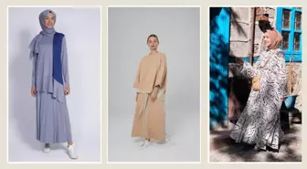 Tesettür hamile giyim kombinleri: Tiril tiril elbiseler