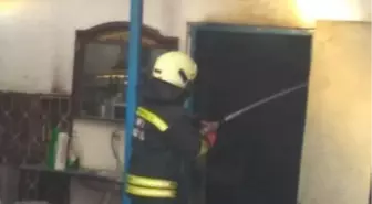 Yanıcı madde döktüğü soba patladı, vücudunda yanıklar oluştu