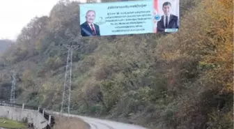Ordu'da CHP'li başkandan AK Parti'li başkana pankartlı teşekkür